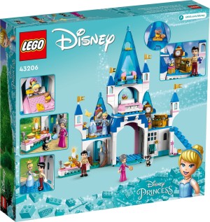 LEGO® ǀ Disney Zamek Kopciuszka i księcia z bajki 43206