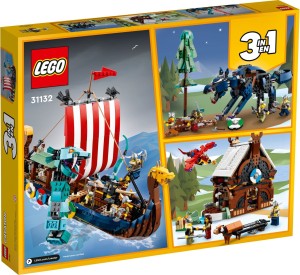 LEGO® Creator 3 w 1 Statek wikingów i wąż z Midgardu 31132