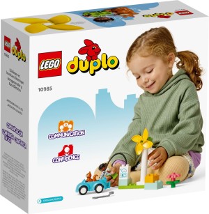 LEGO® DUPLO® Turbina wiatrowa i samochód elektryczny 10985