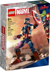 LEGO® Marvel Figurka Kapitana Ameryki do zbudowania 76258