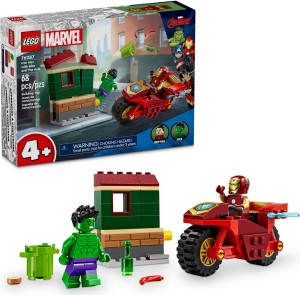 LEGO® Marvel Iron Man z motocyklem i Hulk 76287