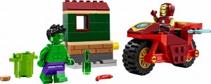 LEGO® Marvel Iron Man z motocyklem i Hulk 76287