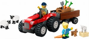 LEGO® City Czerwony traktor z przyczepą i owcą 60461