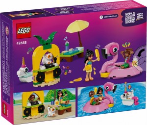 LEGO® Friends Impreza na basenie z jednorożcem i flamingiem 42658