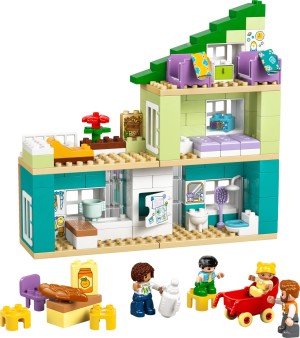 LEGO® DUPLO® Nowoczesny dom rodzinny 3 w 1 z figurkami 10470