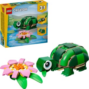 LEGO® Creator 3 w 1 Żółw i kwiat lilii wodnej 31377