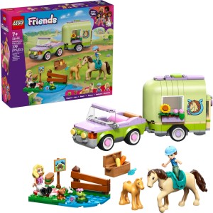 LEGO® Friends Przyczepa z koniem i źrebaczkiem 42695