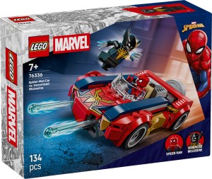 LEGO® ǀ Marvel Spider-Man w samochodzie kontra zvenomowany Wolverine 76336