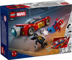 LEGO® ǀ Marvel Spider-Man w samochodzie kontra zvenomowany Wolverine 76336