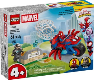 LEGO®  Marvel Spidey na motocyklu kontra Rhino 11206