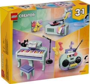 LEGO® Creator 3 w 1 Dekoracyjny fortepian z kotem 31392